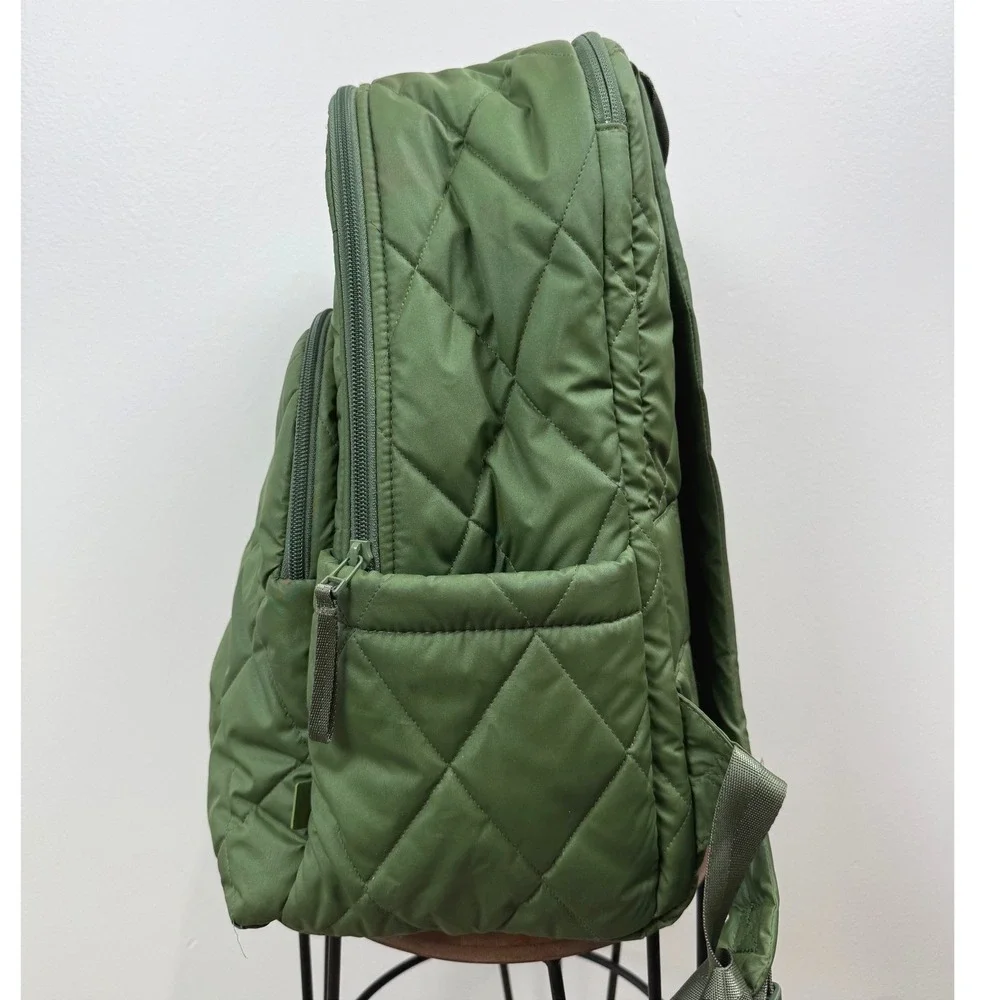 Vera Bradley Essential Large Backpack Cedar Green Quilted School Travel College